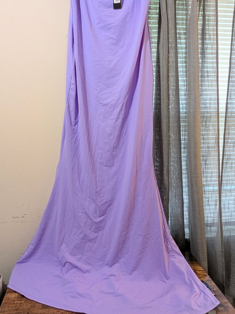 NWT Purple Mermaid Gown Flare Bottom Strapless Fashion Nova Size 2X